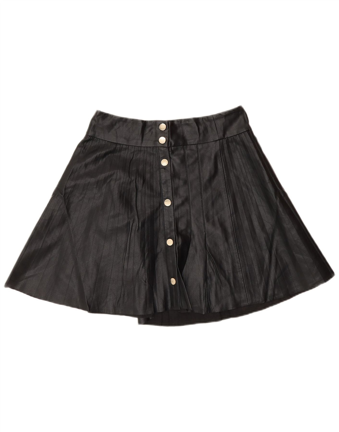 Minigonna Zara da donna in ecopelle piccola W26 poliestere nero