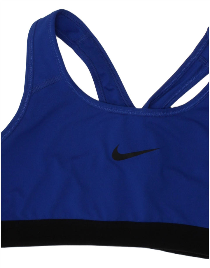 Reggiseno sportivo Nike da donna Top piccolo blu in poliestere sportivo