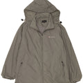 Giacca antipioggia con cappuccio da uomo Champion UK 44 2XL Grigia