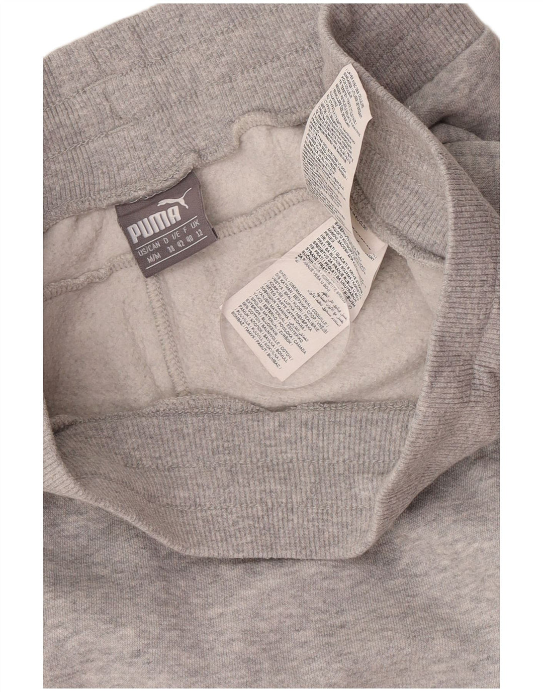 Pantaloni da tuta da donna Puma Joggers UK 12 Cotone grigio medio