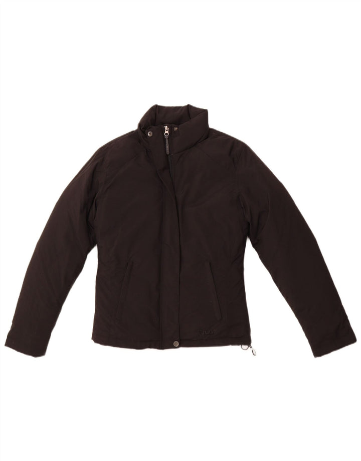 Giacca imbottita da donna FILA UK 10 Small nera in poliammide