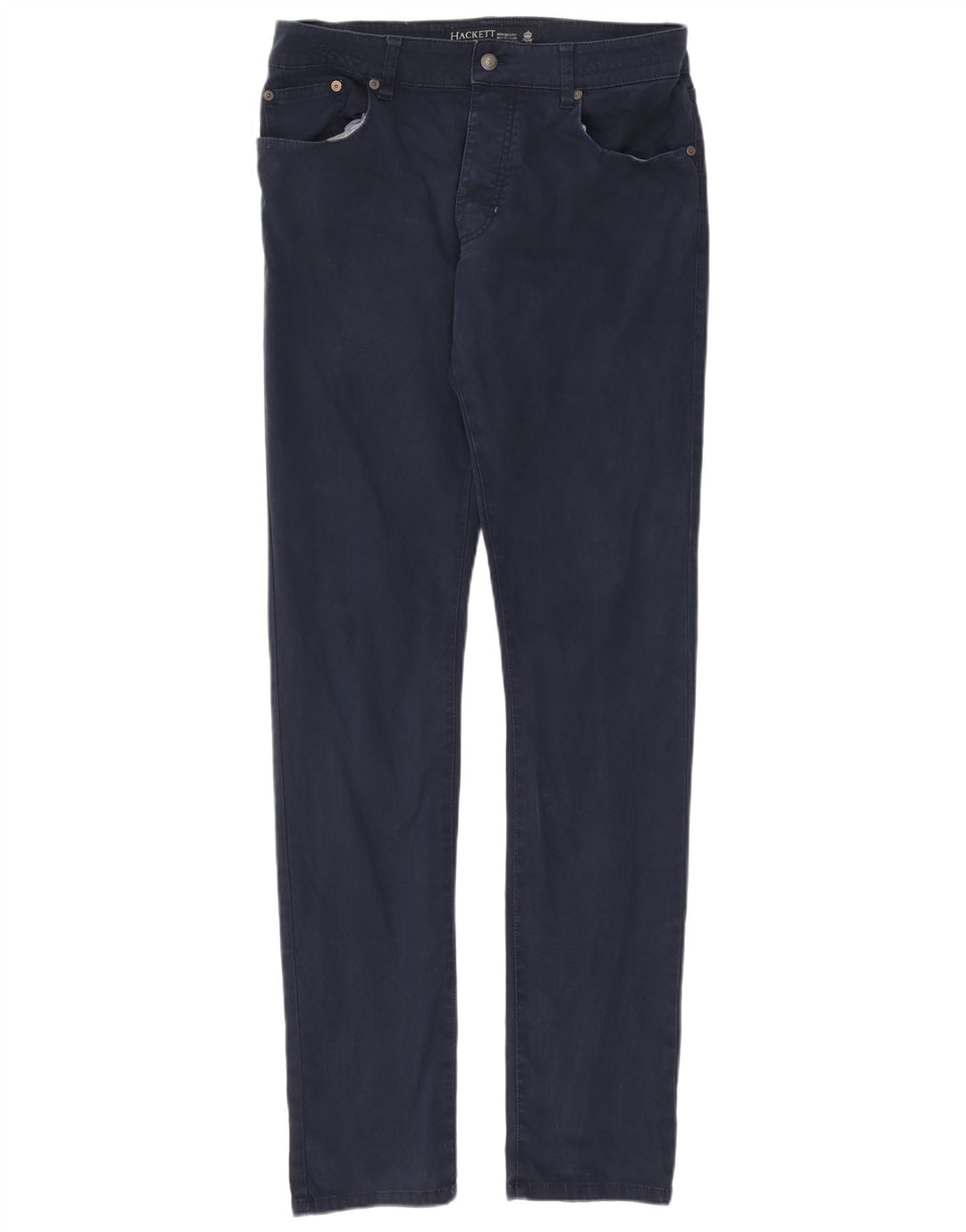 Pantaloni casual slim da uomo Hackett W34 L36 Blu Navy