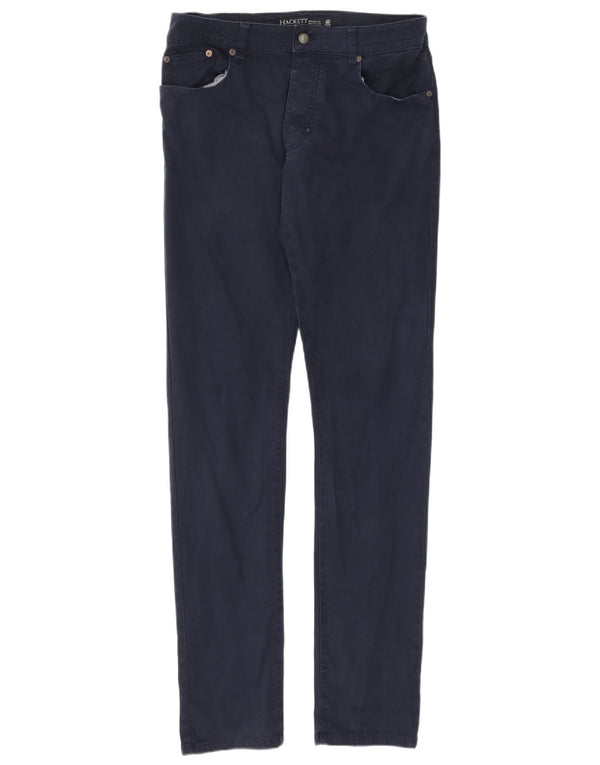 Pantaloni casual slim da uomo Hackett W34 L36 Blu Navy