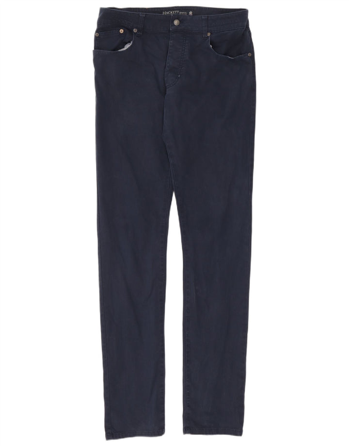 Pantaloni casual slim da uomo Hackett W34 L36 Blu Navy