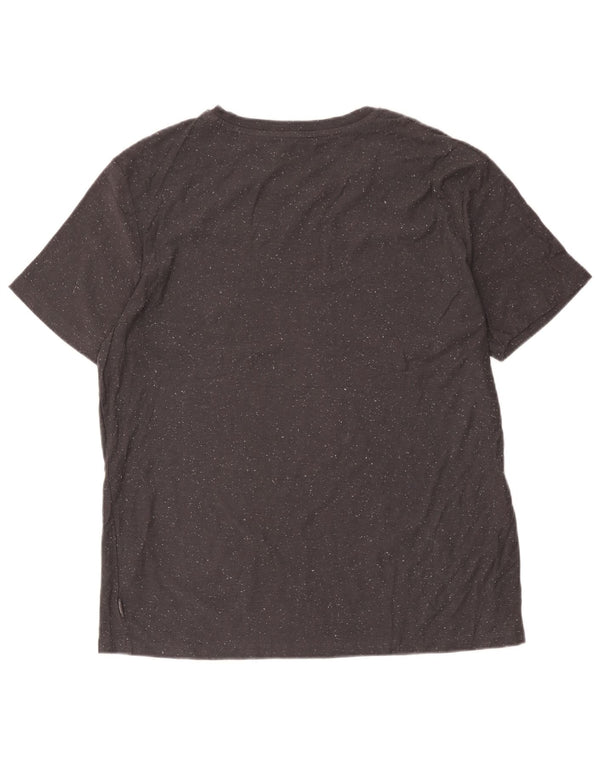 T-shirt grafica da uomo Jack & Jones Top XL in cotone chiazzato grigio