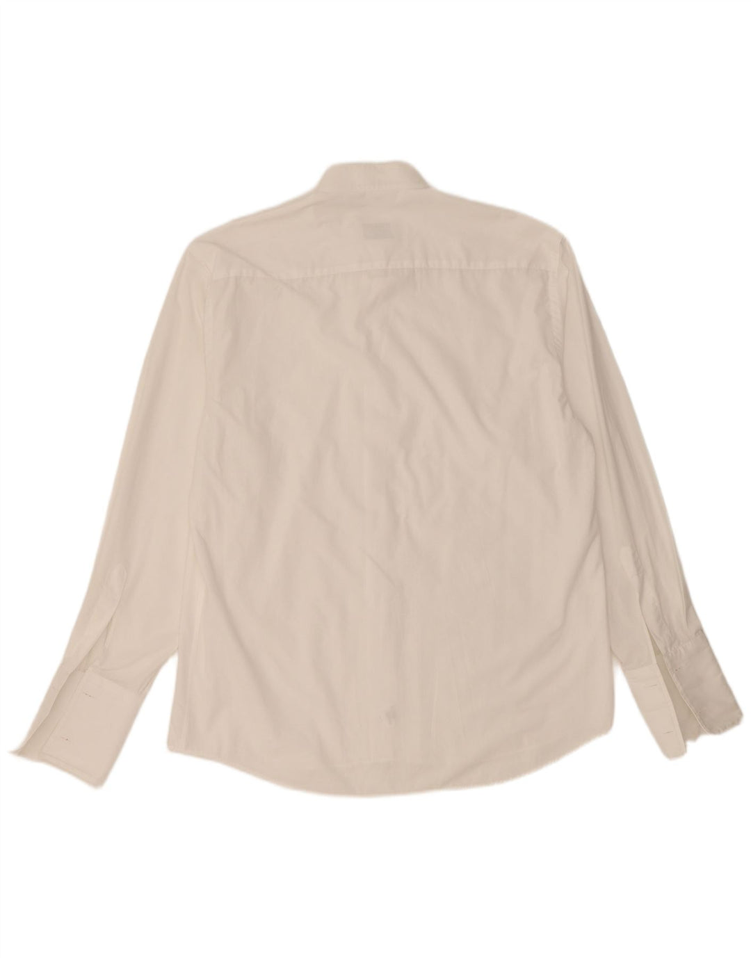SFARZO Mens Formal Shirt Medium White Cotton