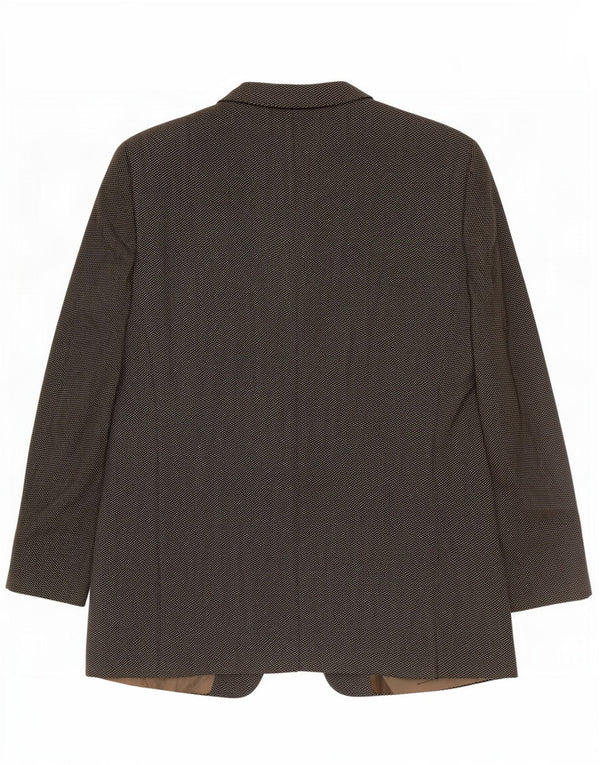 Giacca Blazer da Uomo a 3 Bottoni Armani Collezioni IT 56 3XL Grigia a Spina di Pesce