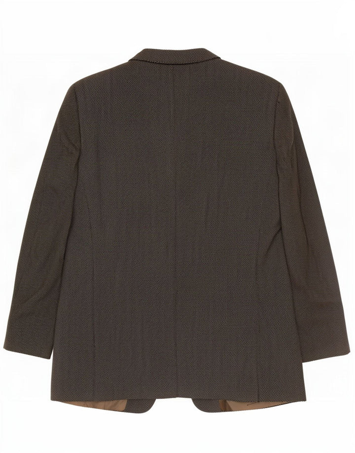 Giacca Blazer da Uomo a 3 Bottoni Armani Collezioni IT 56 3XL Grigia a Spina di Pesce