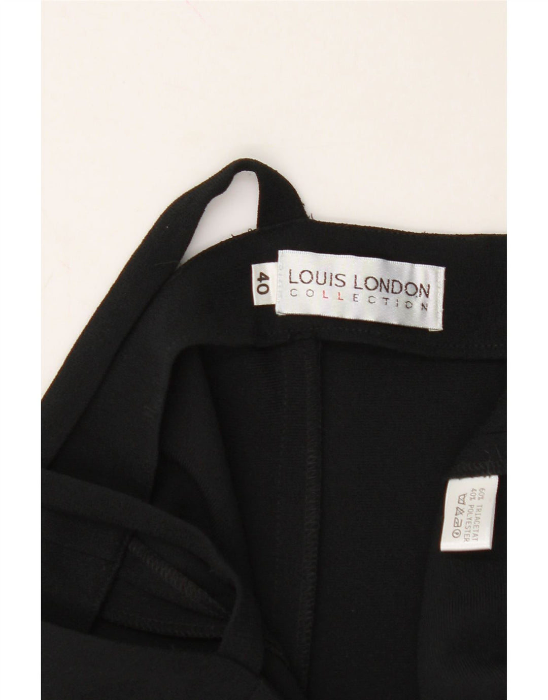 LOUIS LONDON Womens Playsuit EU 40 Medium Black Triacetate Vintage Louis London and Second-Hand Louis London from Messina Hembry 