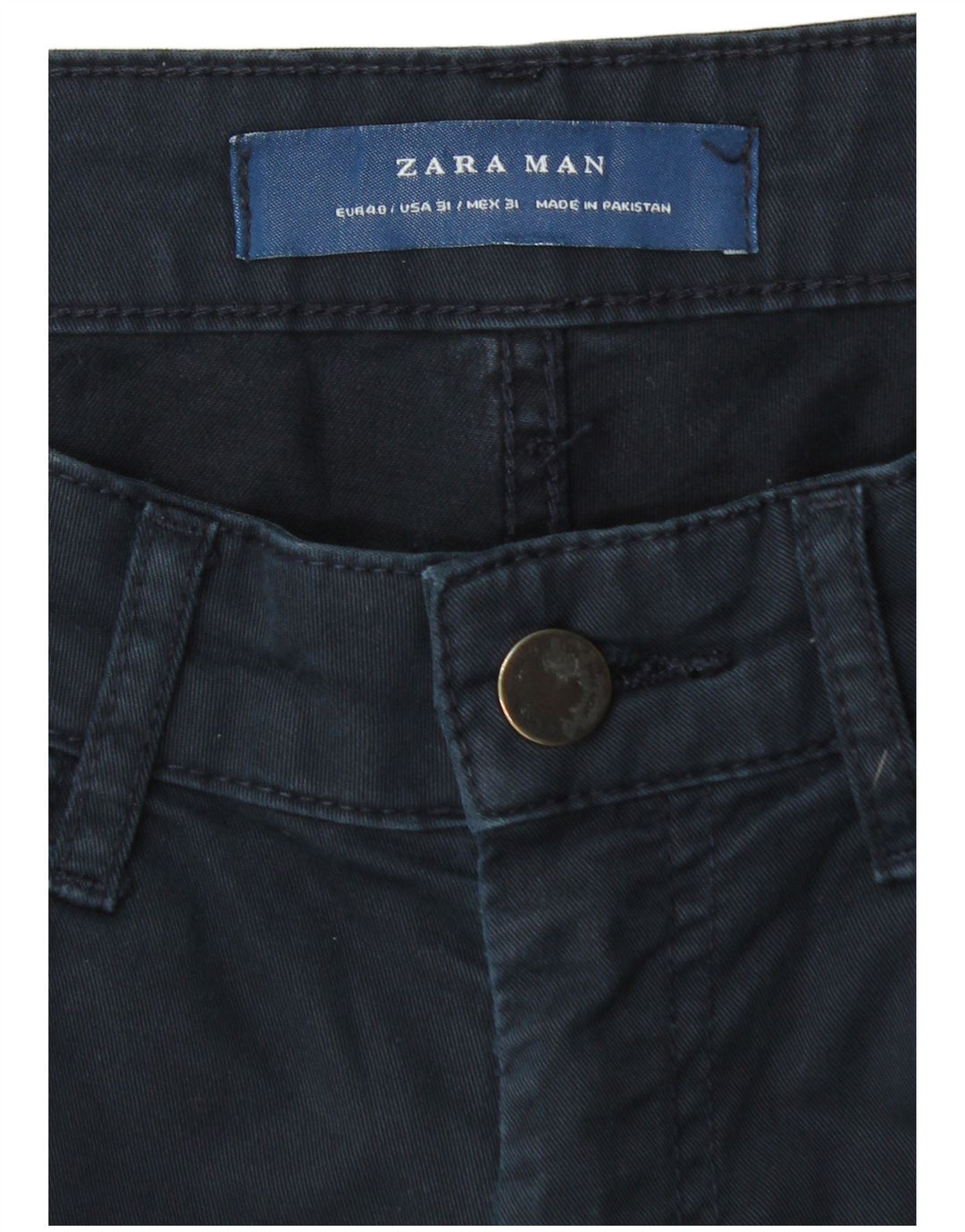 Jeans slim da uomo Zara EU 40 medio W31 L29 blu navy