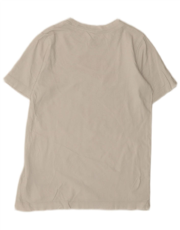 T-shirt grafica da ragazzo Nike Top 10-11 anni cotone bianco medio