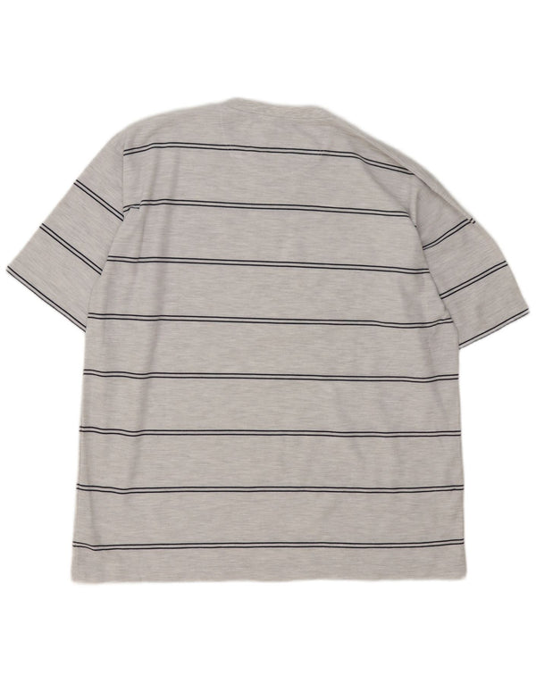 T-shirt da uomo Umbro Top XL poliestere a righe grigie