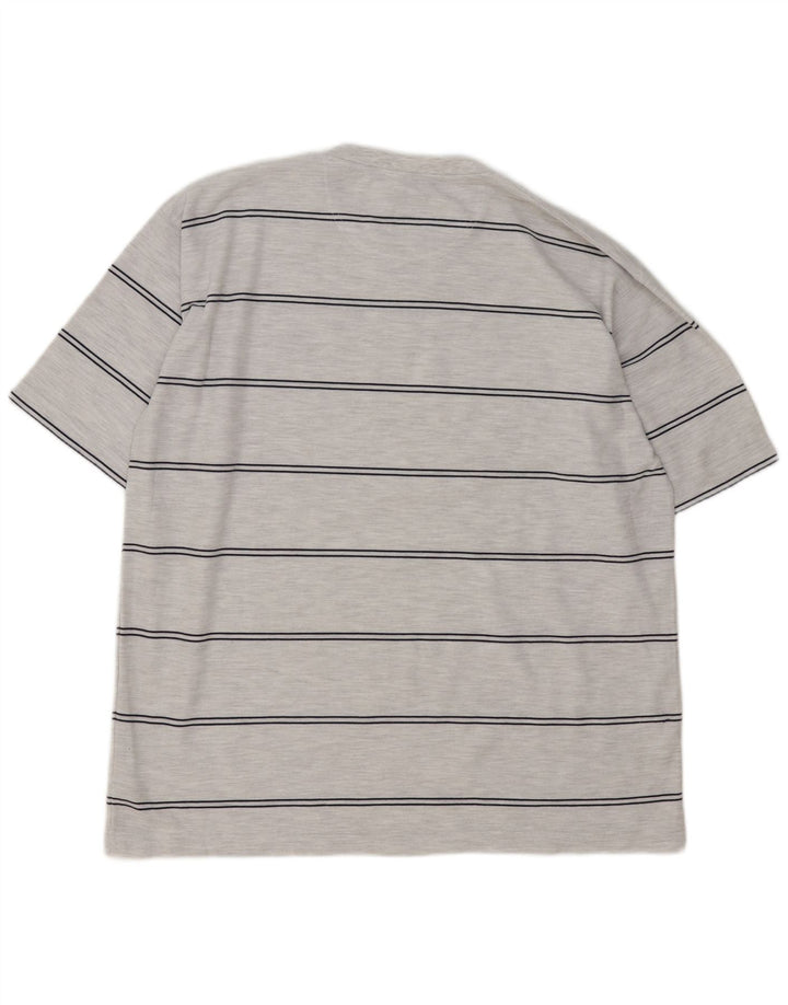 T-shirt da uomo Umbro Top XL poliestere a righe grigie