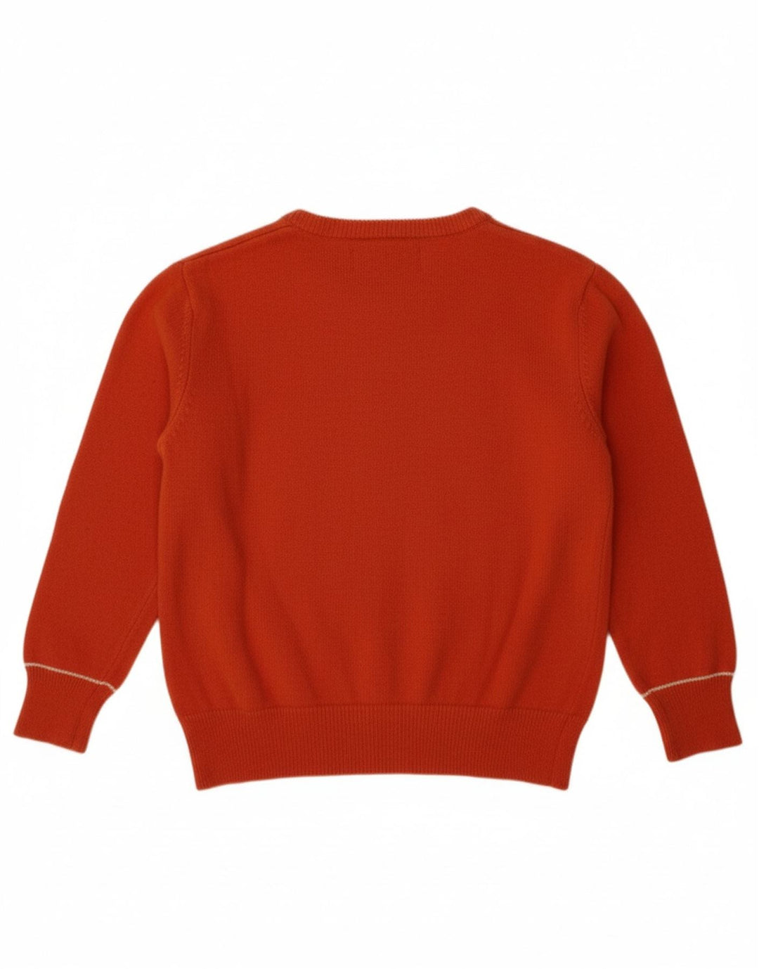 HARMONT & BLAINE Boys Boat Neck Jumper Sweater 3-4 Years Orange Wool