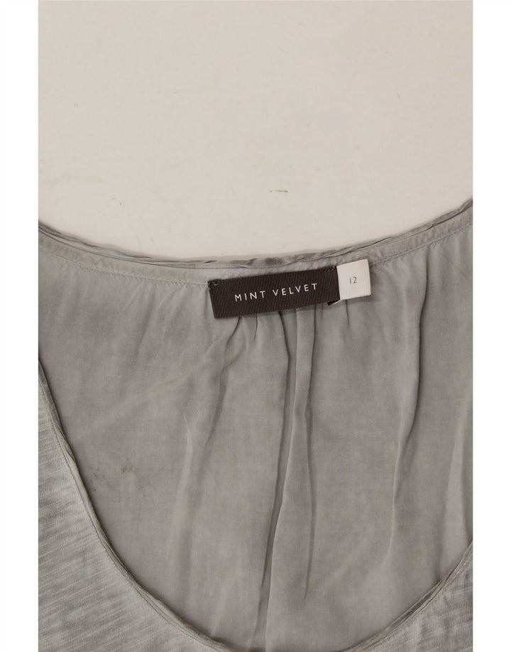 MINT VELVET Womens Vest Top UK 12 Medium Grey Viscose Vintage MINT VELVET and Second-Hand MINT VELVET from Messina Hembry 