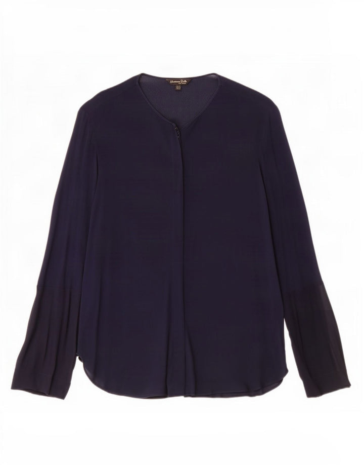 Camicetta da donna Massimo Dutti EU 40 Viscosa media blu navy