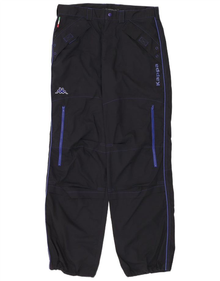 Pantaloni cargo da uomo Kappa Joggers grandi W34 L32 poliestere blu navy