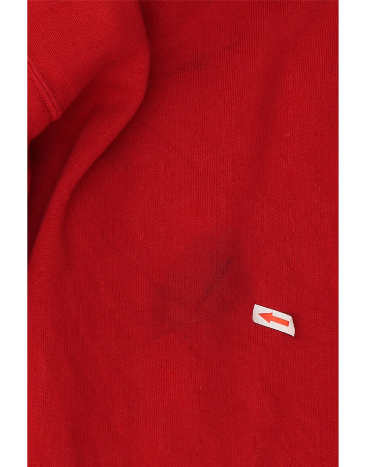 Felpa grafica da uomo Best Company, maglione, cotone rosso medio
