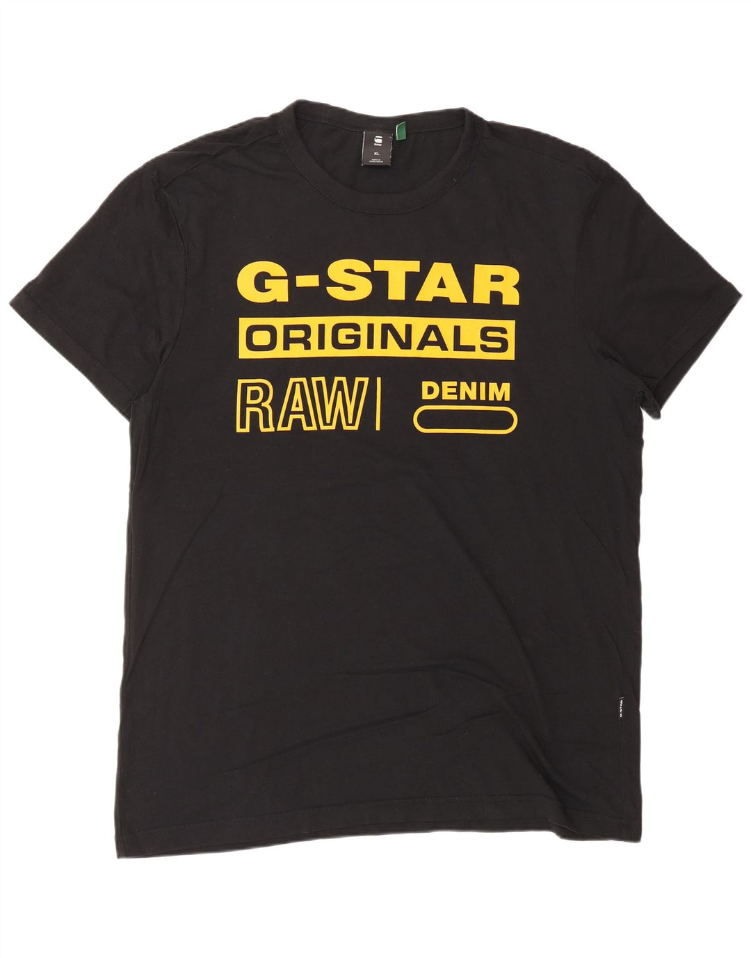 T-shirt grafica da uomo G-STAR Top XL in cotone nero