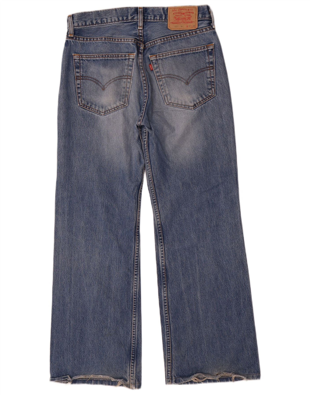Levi's Uomo 527 Jeans Bootcut W30 L32 Cotone Blu