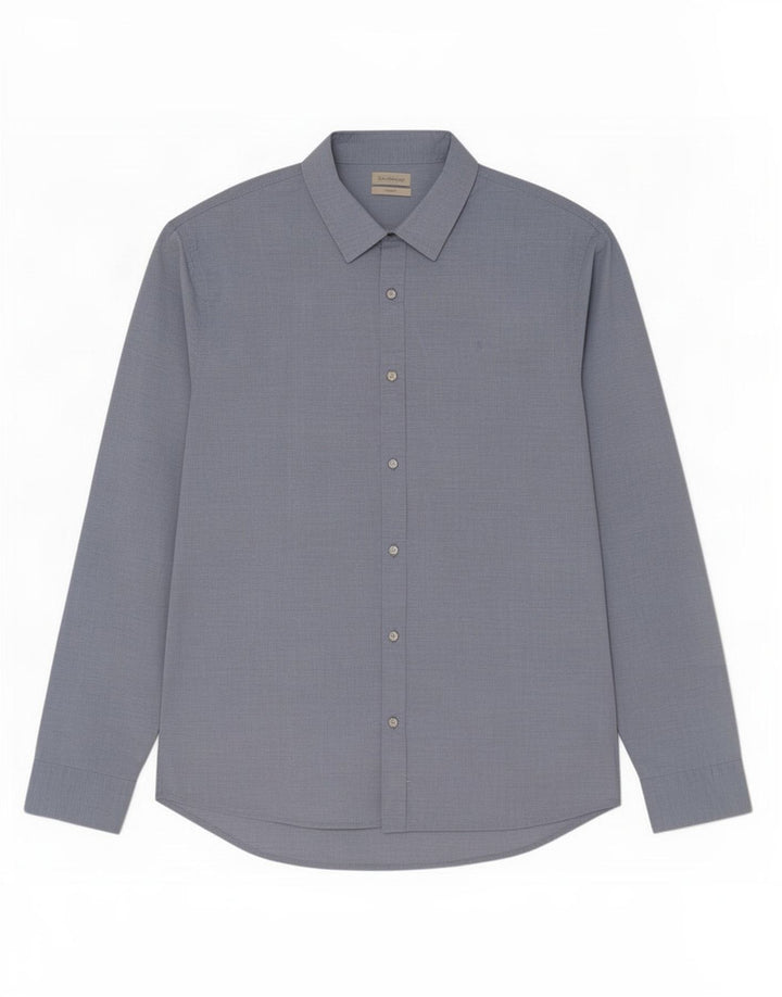 Camicia da uomo Calvin Klein Jeans Large in cotone blu
