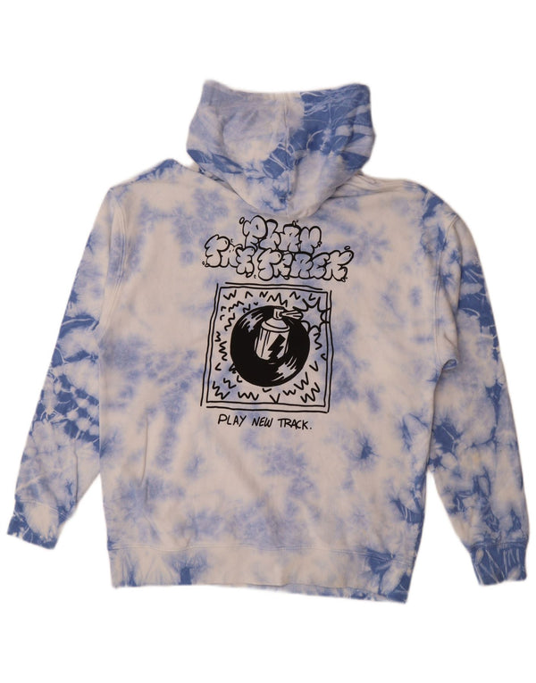 Felpa con cappuccio grafica Zara per ragazzi 13-14 anni in cotone blu tie dye