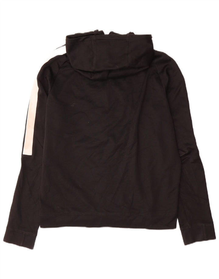 Felpa con cappuccio e zip Nike da uomo in cotone nero medio