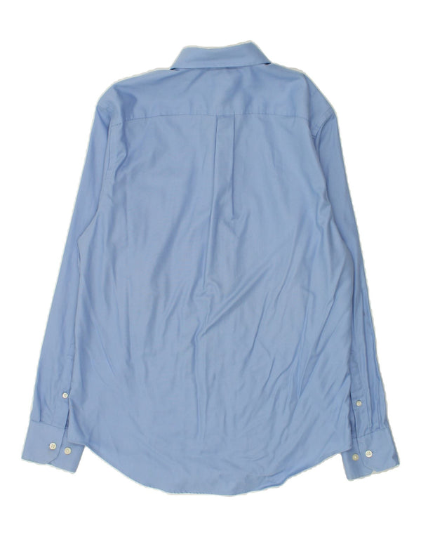 Camicia da uomo classica vestibilità REPUBBLICA BANANA taglia 14 14 1/2 piccolo cotone blu