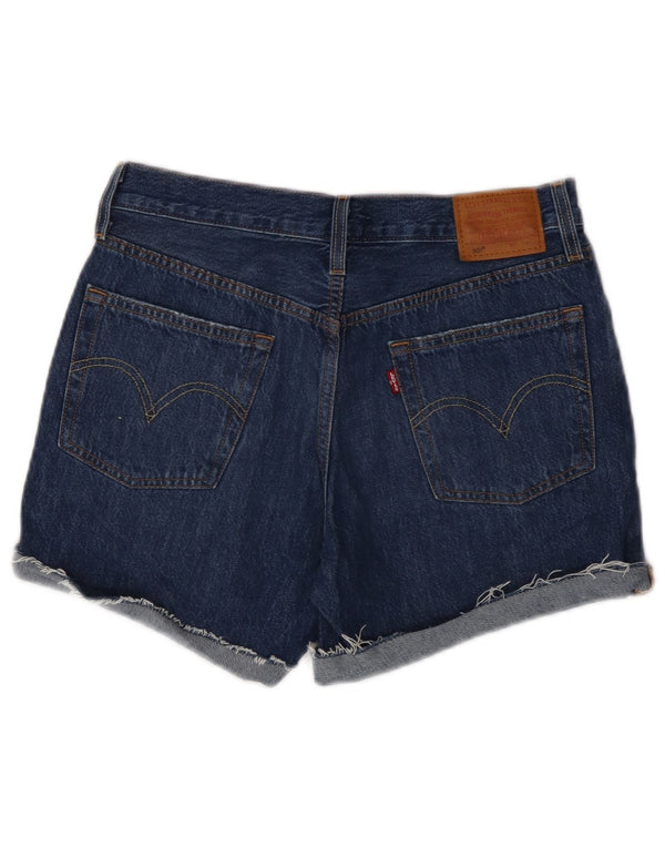 Pantaloncini di jeans Levi's 501 da donna W27 piccoli in cotone blu
