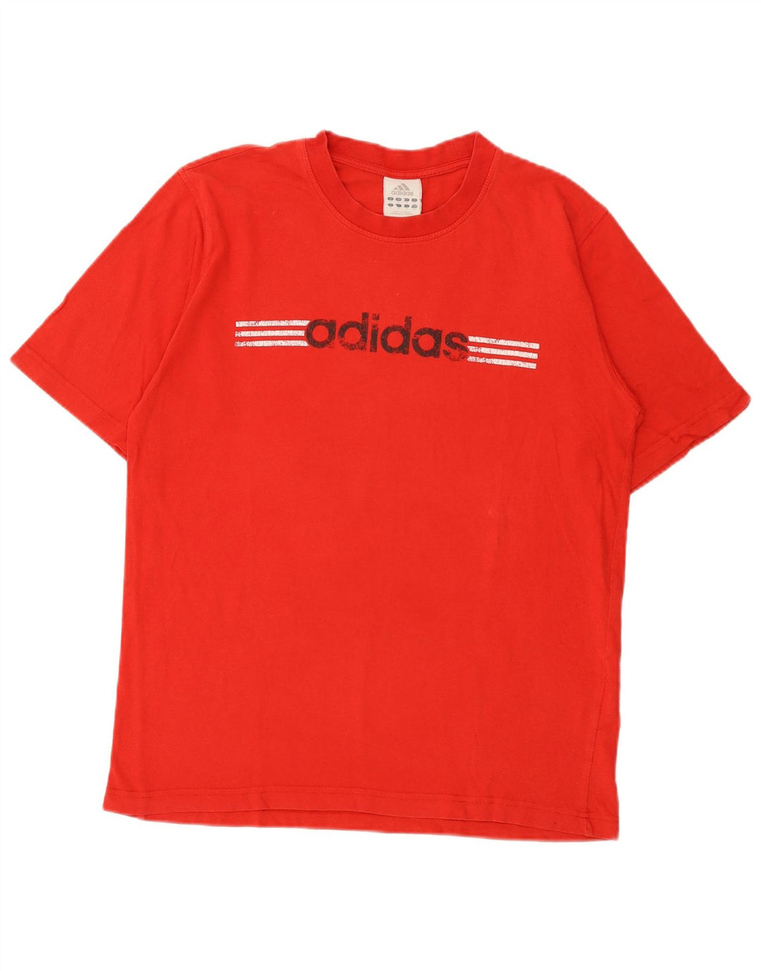 T-shirt grafica da uomo Adidas Top in cotone rosso medio