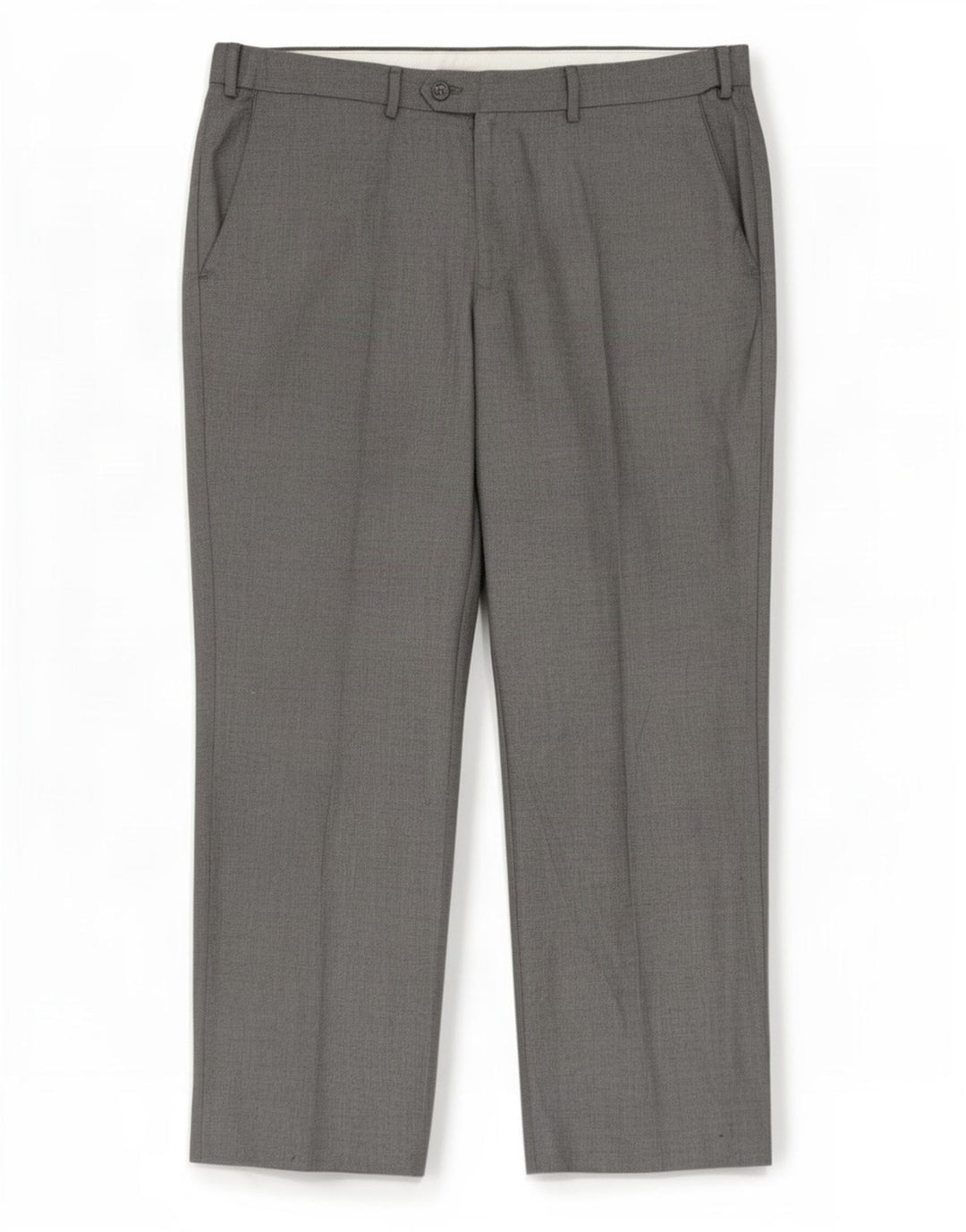 Pantaloni da abito dritti da uomo Marks & Spencer W38 L29 poliestere blu