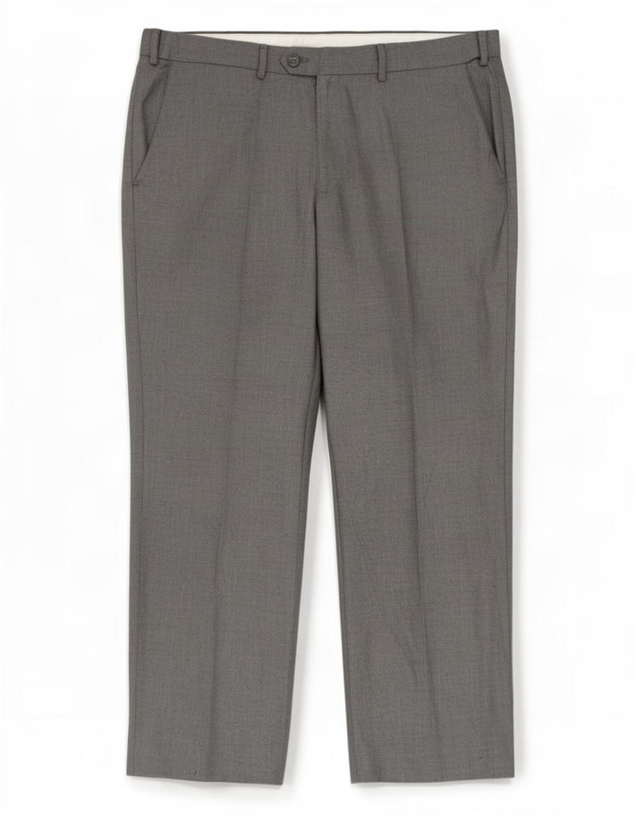 Pantaloni da abito dritti da uomo Marks & Spencer W38 L29 poliestere blu