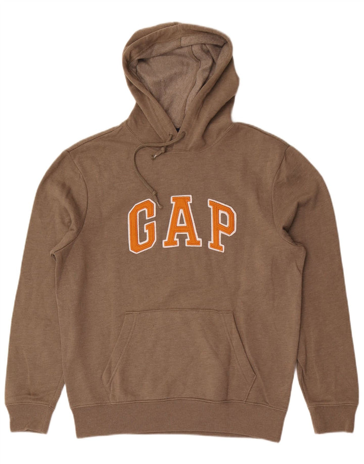 Gap Felpa con cappuccio grafica da uomo in cotone marrone medio