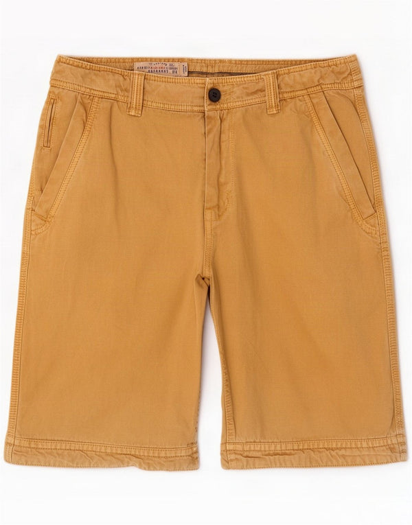 Pantaloncini chino da uomo Fat Face grandi W34 in cotone giallo