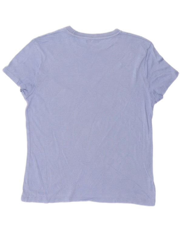 Zara Mens T-Shirt Top Small Blue Cotton