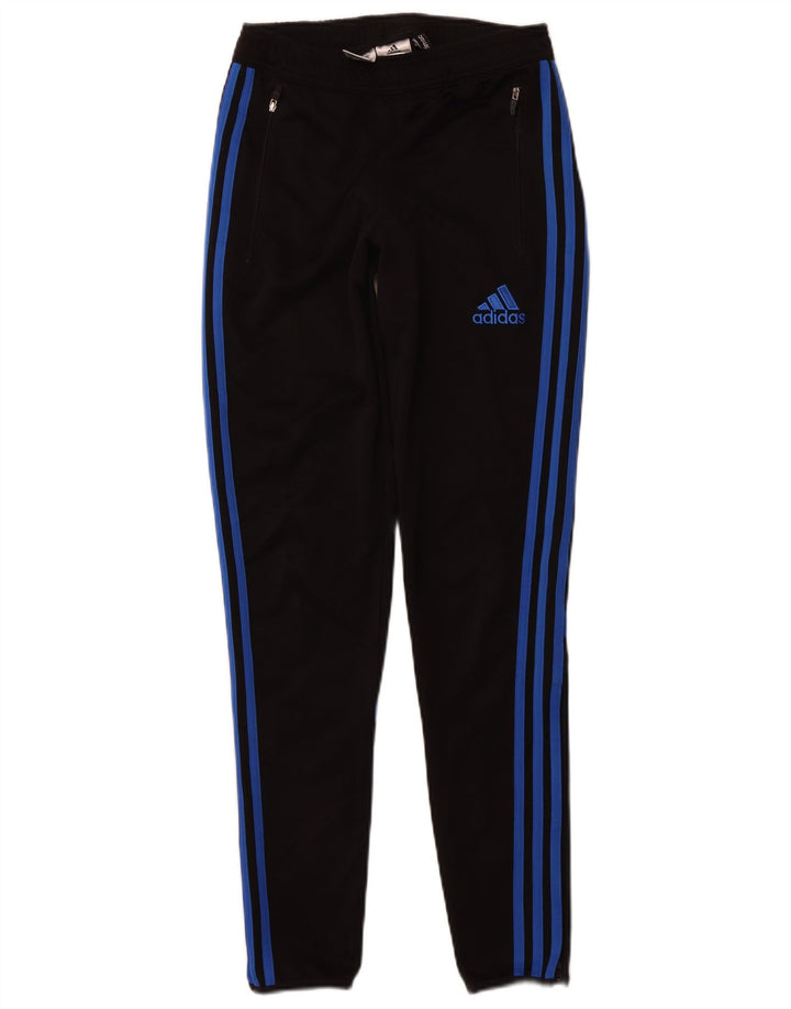 Pantaloni da tuta ADIDAS Climacool da donna UK 6 XS Nero Colourblock