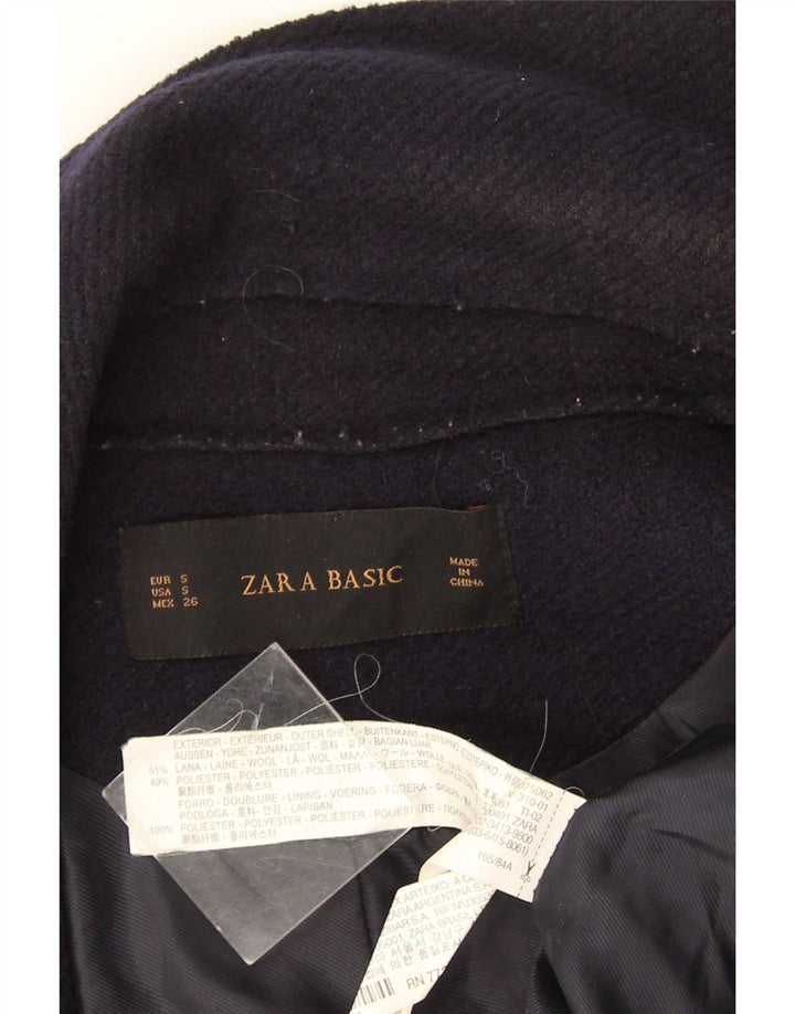 Gilet aperto da donna Zara con linea lunga UK 10 piccolo in lana blu navy