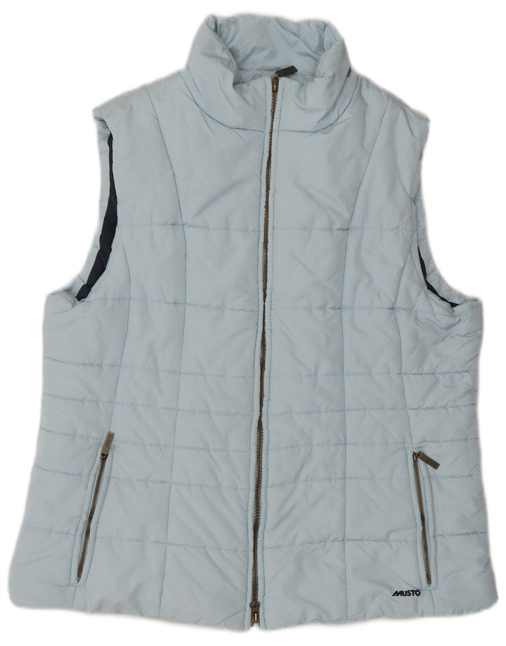 Gilet imbottito da donna Musto UK 18 XL poliestere blu