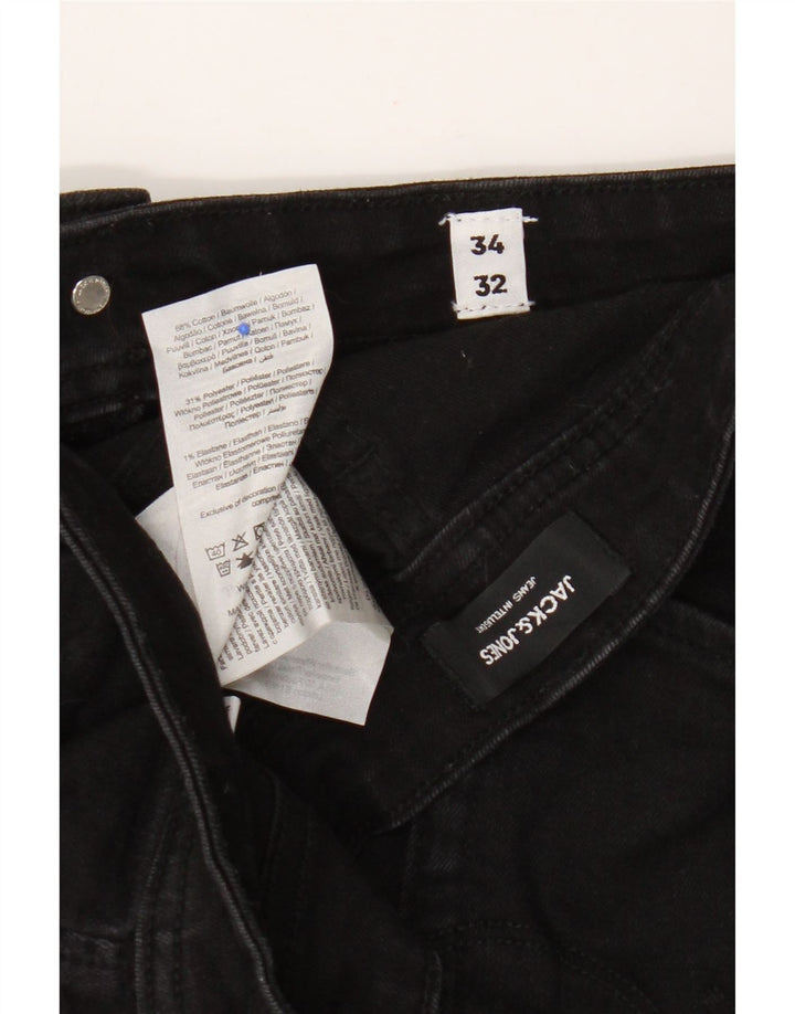 Jeans slim da uomo Jack & Jones W34 L32 cotone nero