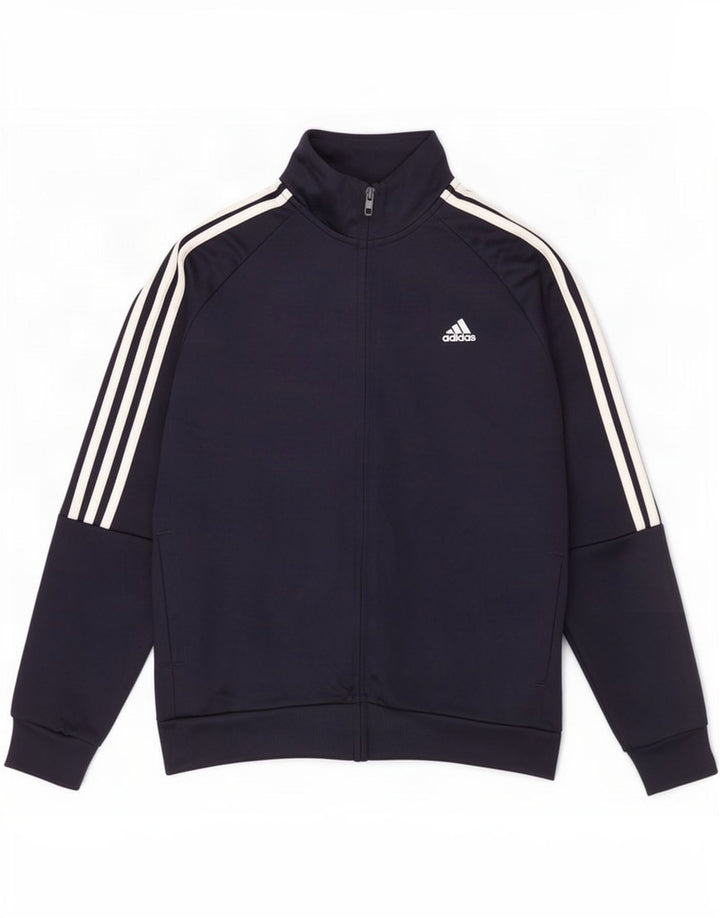 Giacca da tuta Adidas Aeroready da ragazzo 13-14 anni in poliestere blu navy