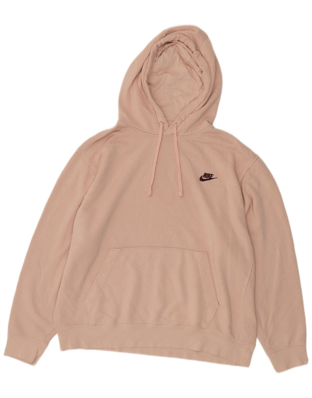 Felpa con cappuccio da uomo NIKE XL in cotone rosa