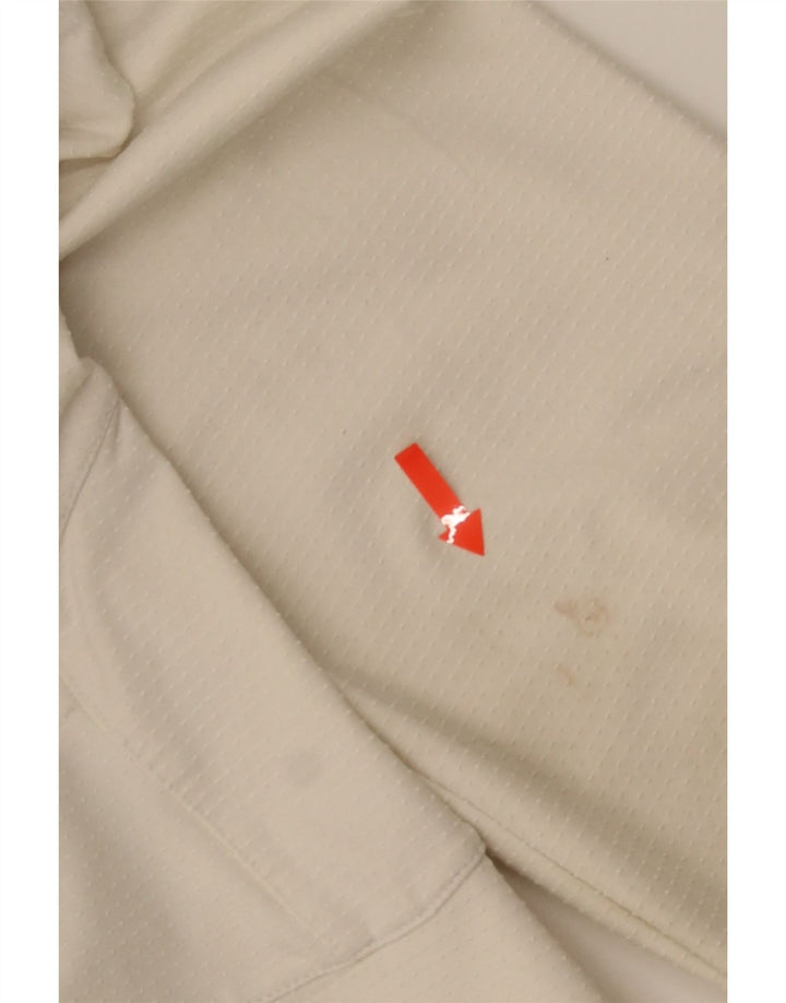 Giacca corta della tuta da ginnastica con cappuccio Nike da donna UK 10/12 Medio Bianco
