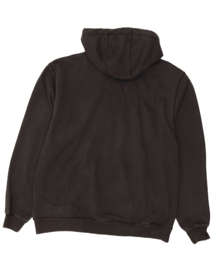 Maglione con cappuccio e zip da uomo dalla vestibilità rilassata Carhartt, grande poliestere nero