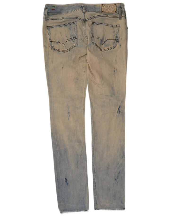 Jeans slim da donna Diesel Matic effetto consumato W30 L34 cotone blu