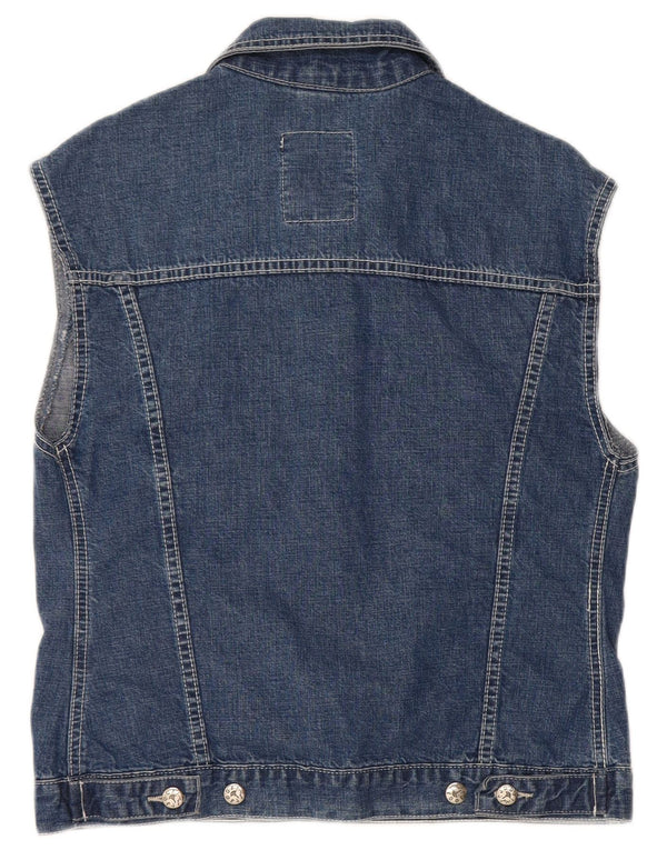 JOOP Womens Denim Gilet UK 20 2XL Blue Cotton