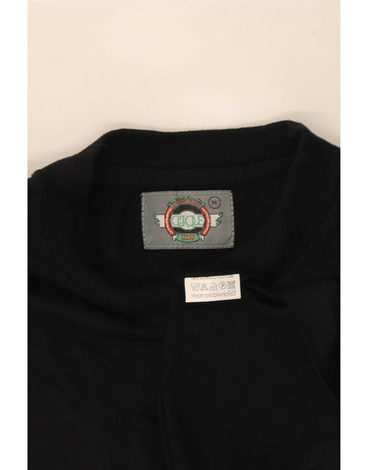 T-shirt grafica da uomo Ducati Top in cotone nero medio