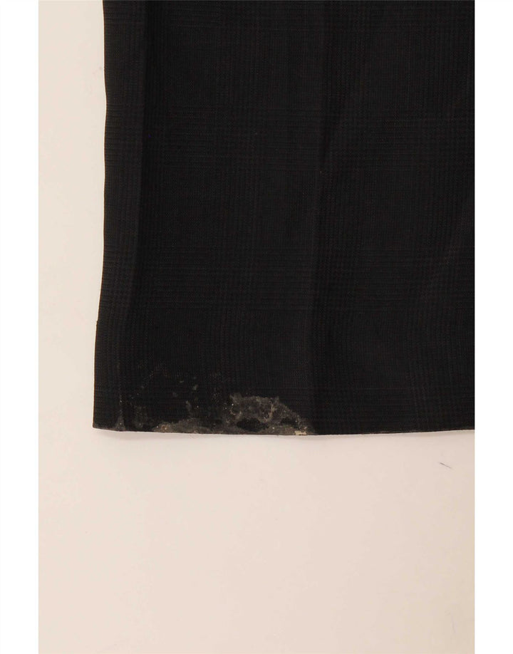 Pantaloni da abito dritti da uomo Marks & Spencer W36 L33 poliestere nero