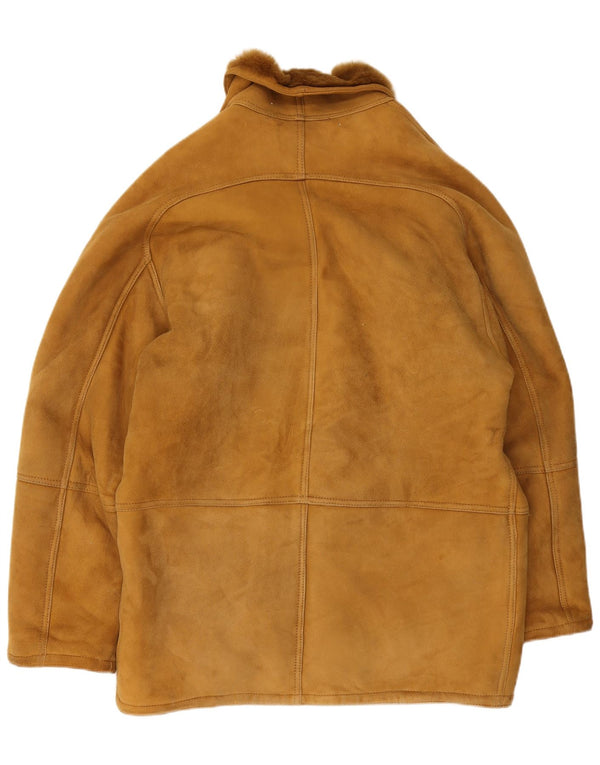 Giubbotto in shearling vintage da uomo IT 52 XL Marrone