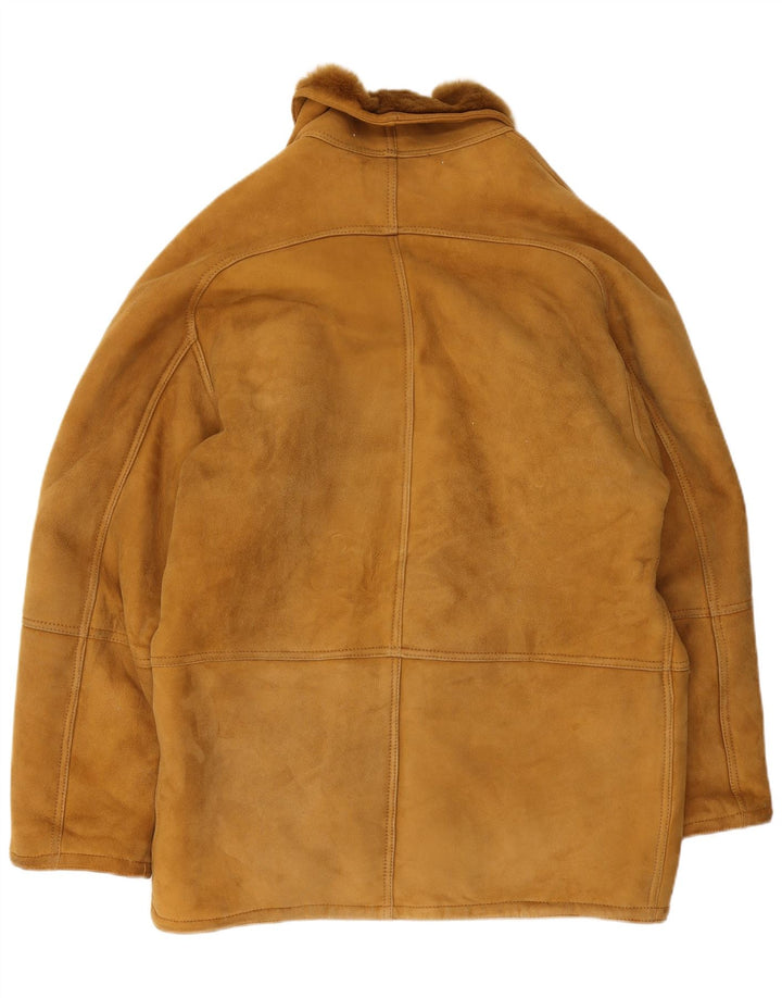Giubbotto in shearling vintage da uomo IT 52 XL Marrone