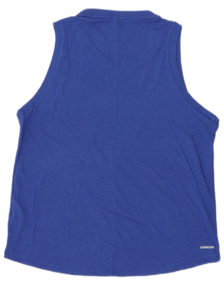 Canotta Adidas Aeroready da uomo UK 38/40 Poliestere blu medio